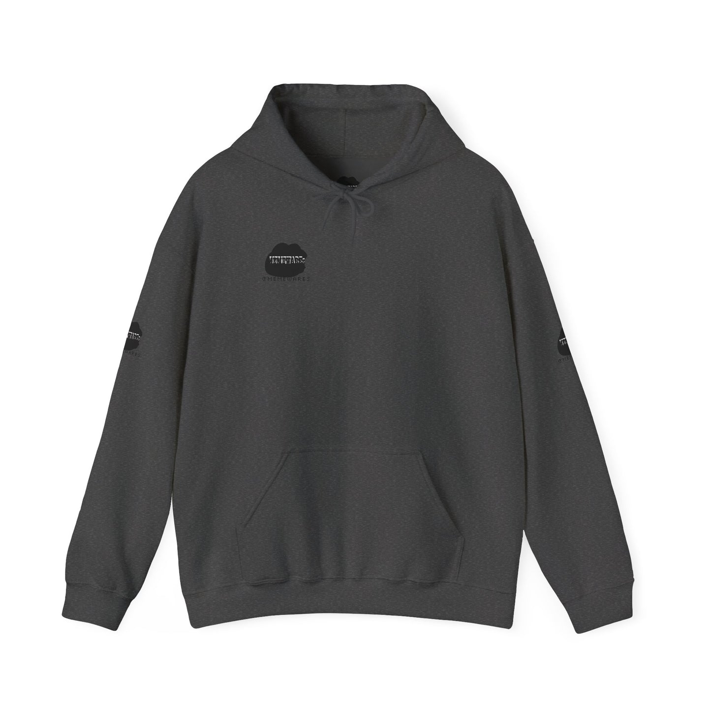MEMEWAREs Heavy Blend™ Hooded Sweatshirt (sleeve design)