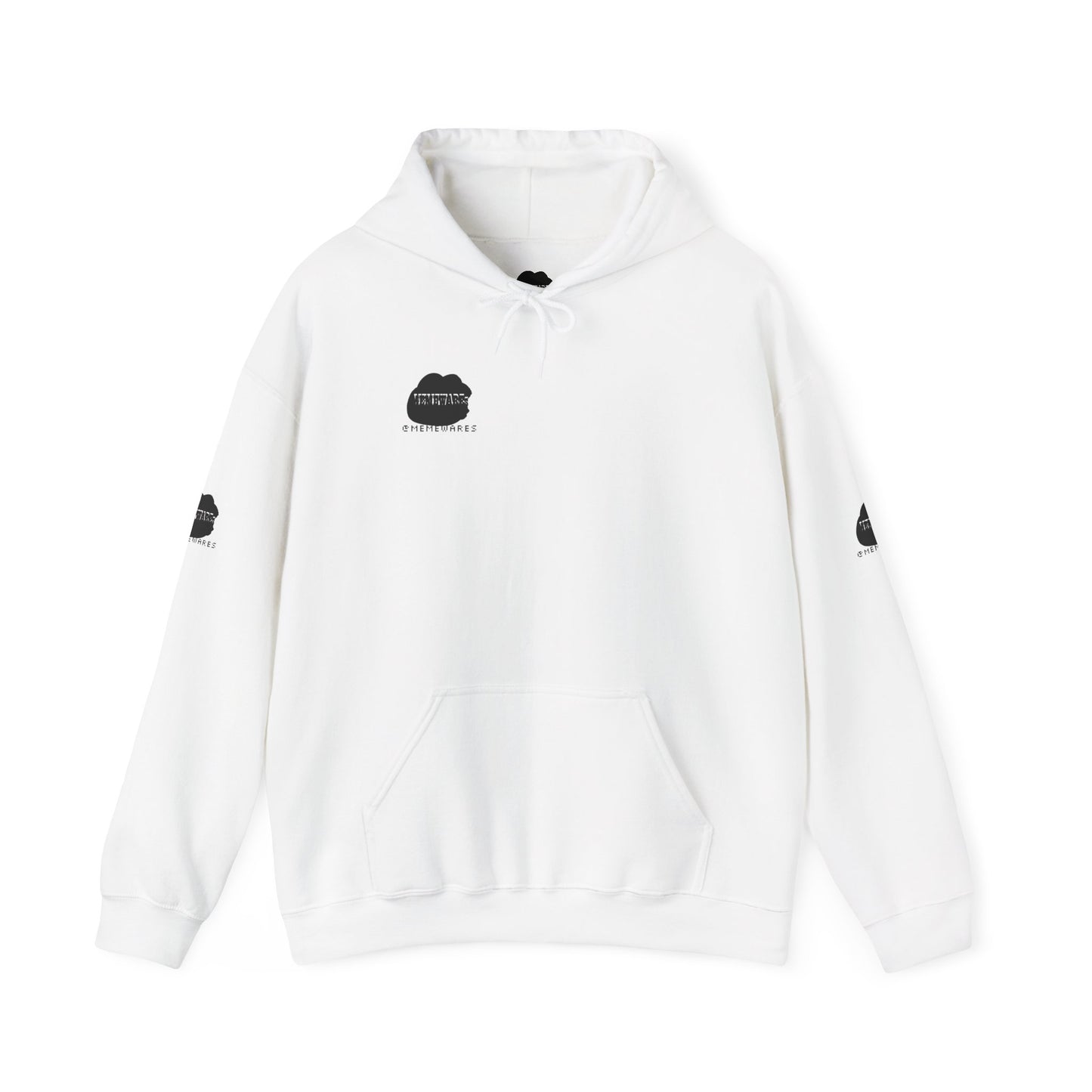 MEMEWAREs Heavy Blend™ Hooded Sweatshirt (sleeve design)