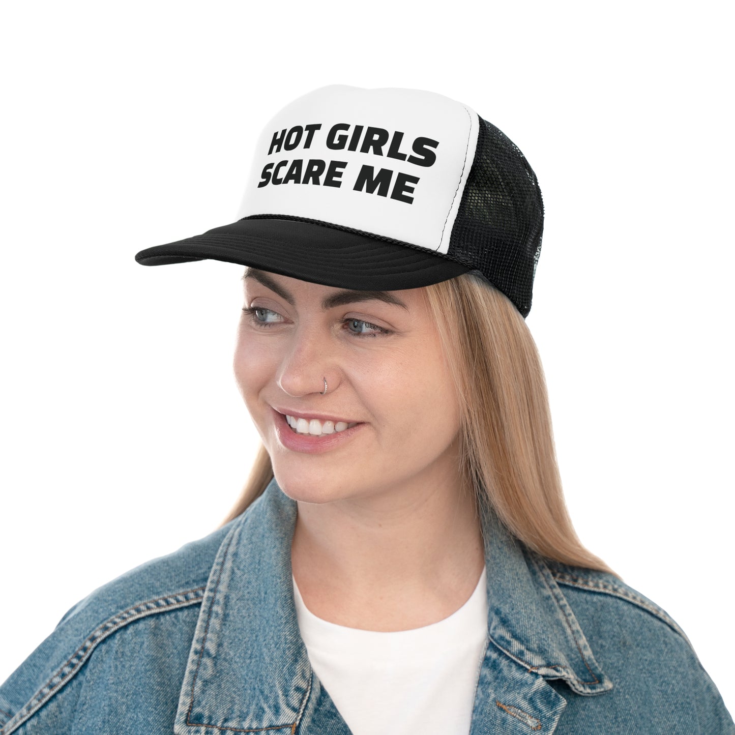 Hot Girls Scare Me Trucker Cap