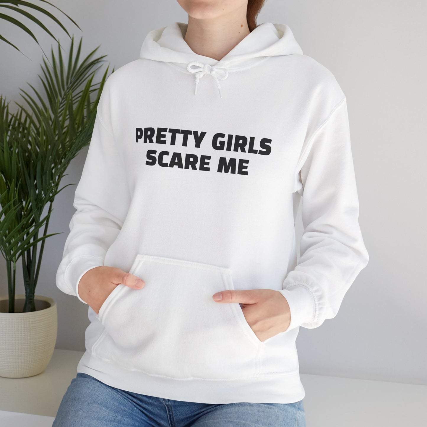 PRETTY GIRLS SCARE ME Heavy Blend™ Hooded Sweatshirt