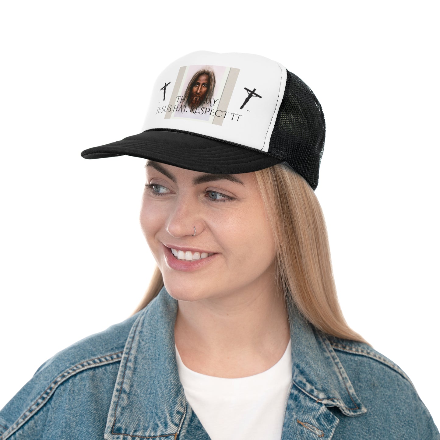 "This is My Jesus Hat, RESPECT IT" Trucker Cap