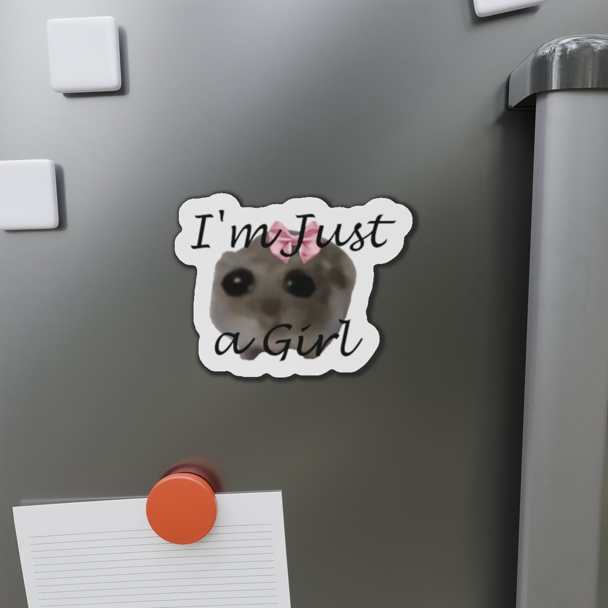 I'm Just a Girl Die-Cut Magnets
