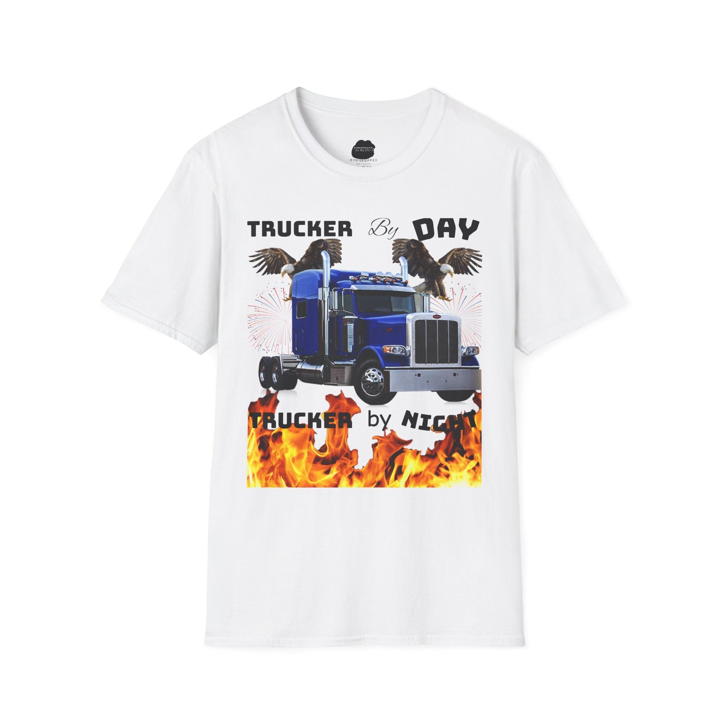 Trucker by Day Tucker by Night Softstyle T-Shirt