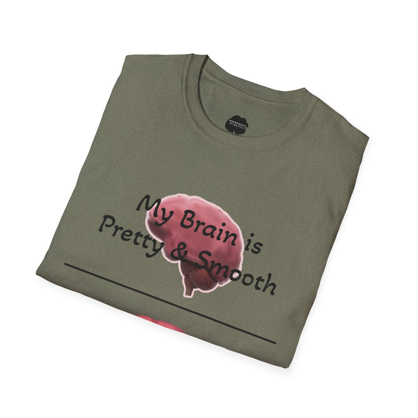 Smooth Brain Softstyle T-Shirt (Single Sided Design)