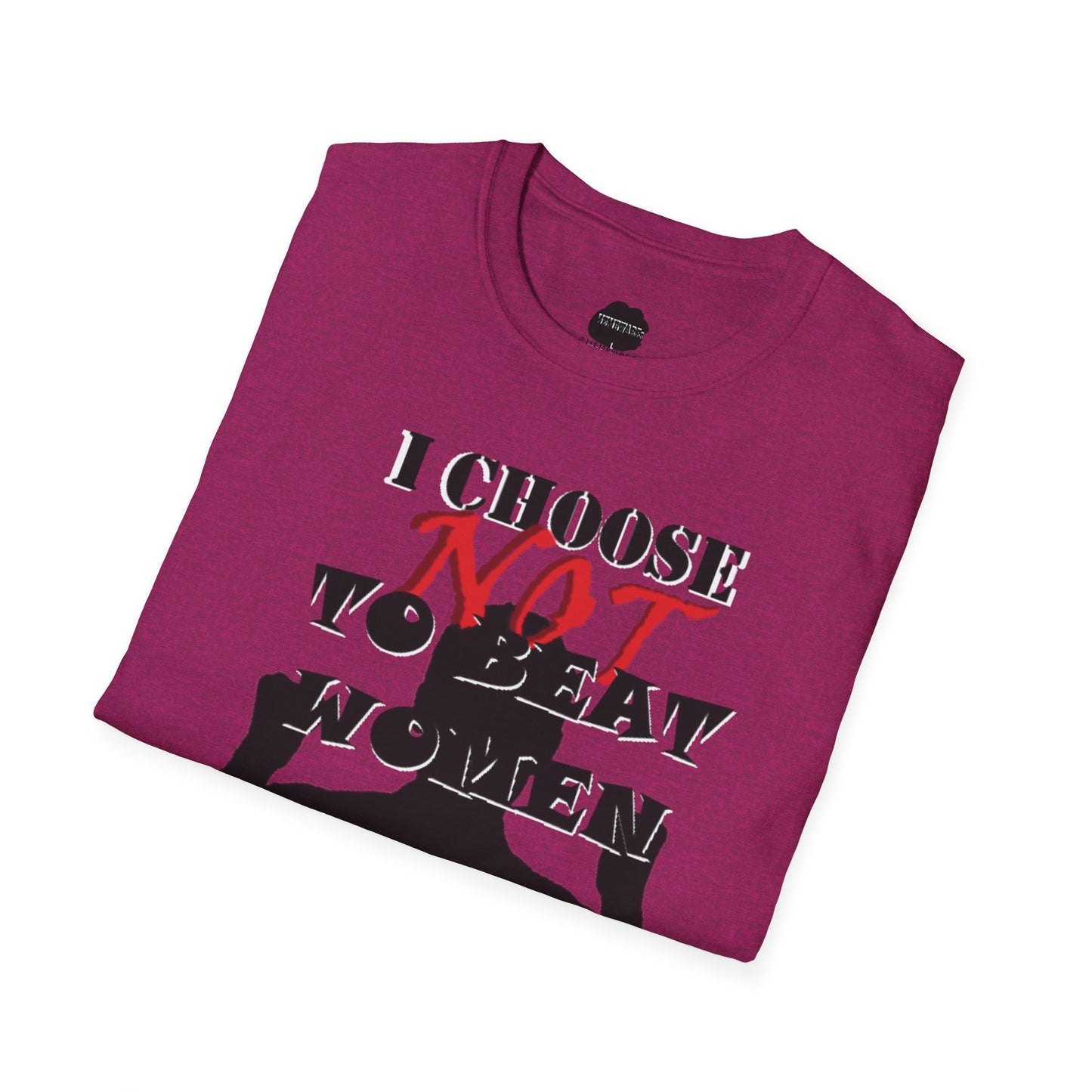 I Do NOT Beat Women Softstyle T-Shirt