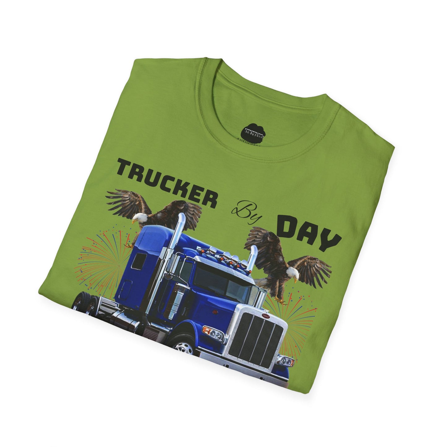 Trucker by Day Tucker by Night Softstyle T-Shirt