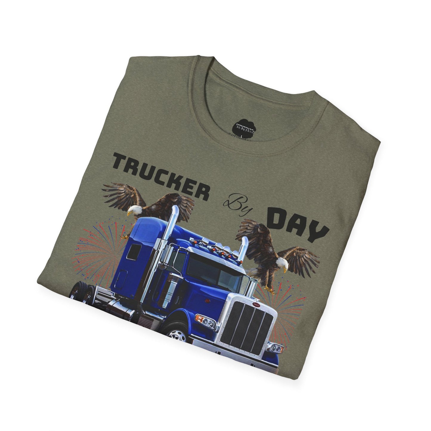 Trucker by Day Tucker by Night Softstyle T-Shirt