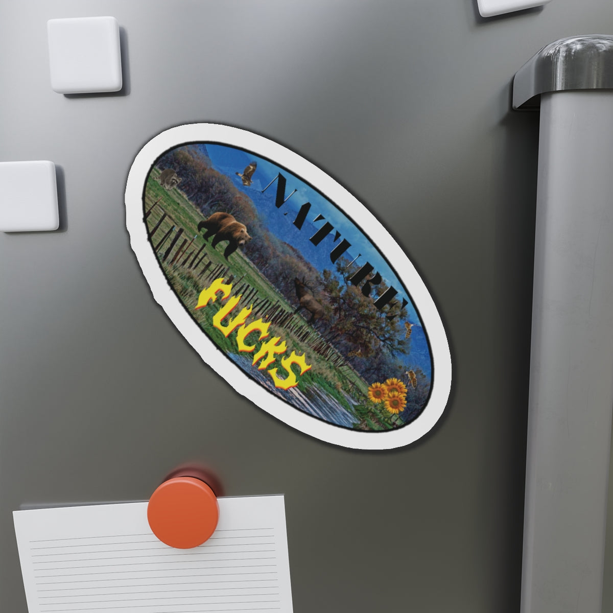NATURE F*CKS Die-Cut Magnets