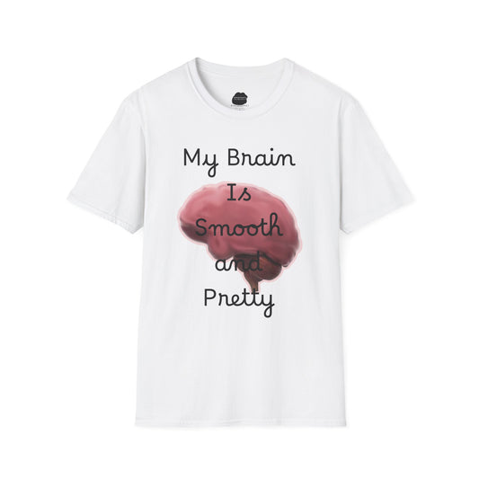 Smooth Brain Softstyle T-Shirt (Double Sided Design)