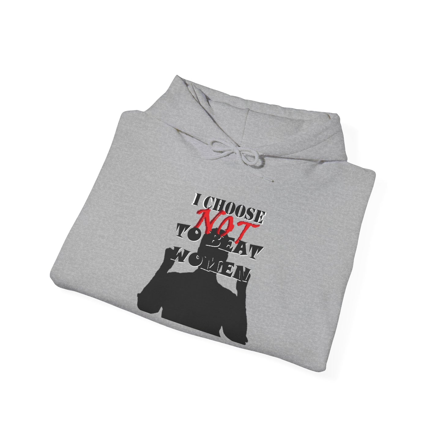 I Choose NOT To Beat Women Heavy Blend™ Hooded Sweatshirt