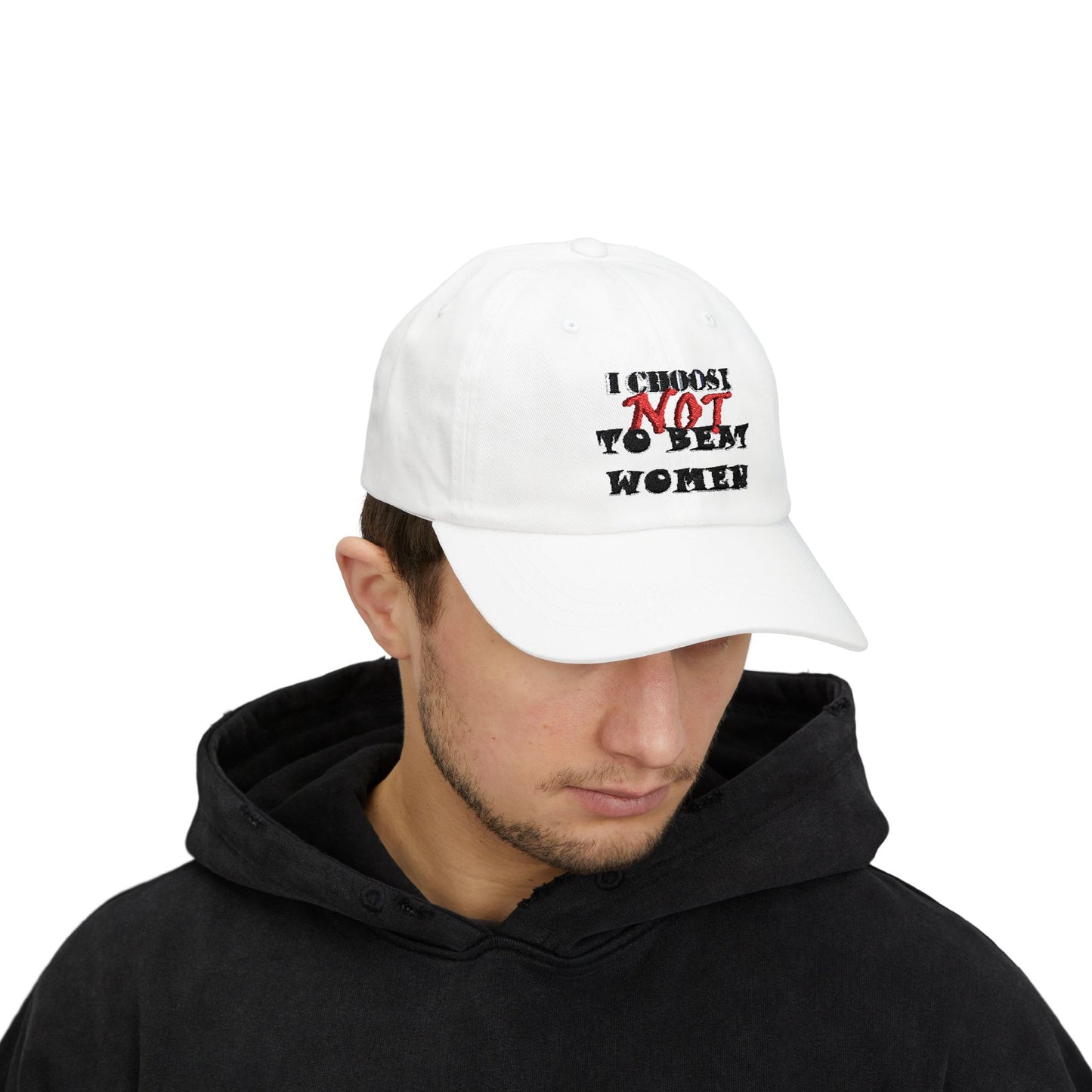 I Choose Not To Beat Women Dad Cap