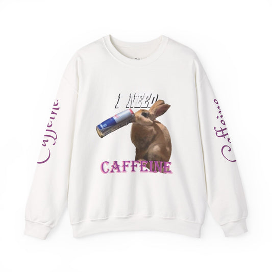 I Need Caffeine Heavy Blend™ Crewneck Sweatshirt