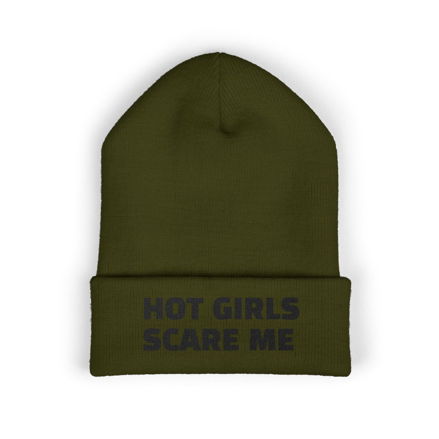 HOT GIRLS SCARE ME Cuffed Beanie
