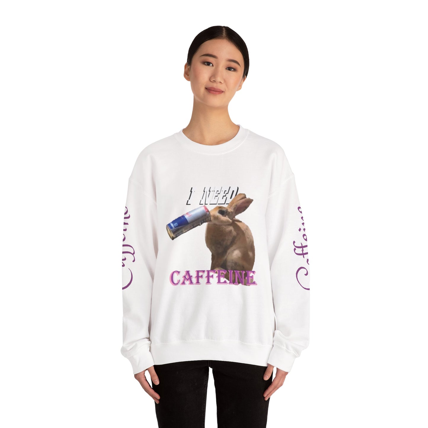 I Need Caffeine Heavy Blend™ Crewneck Sweatshirt