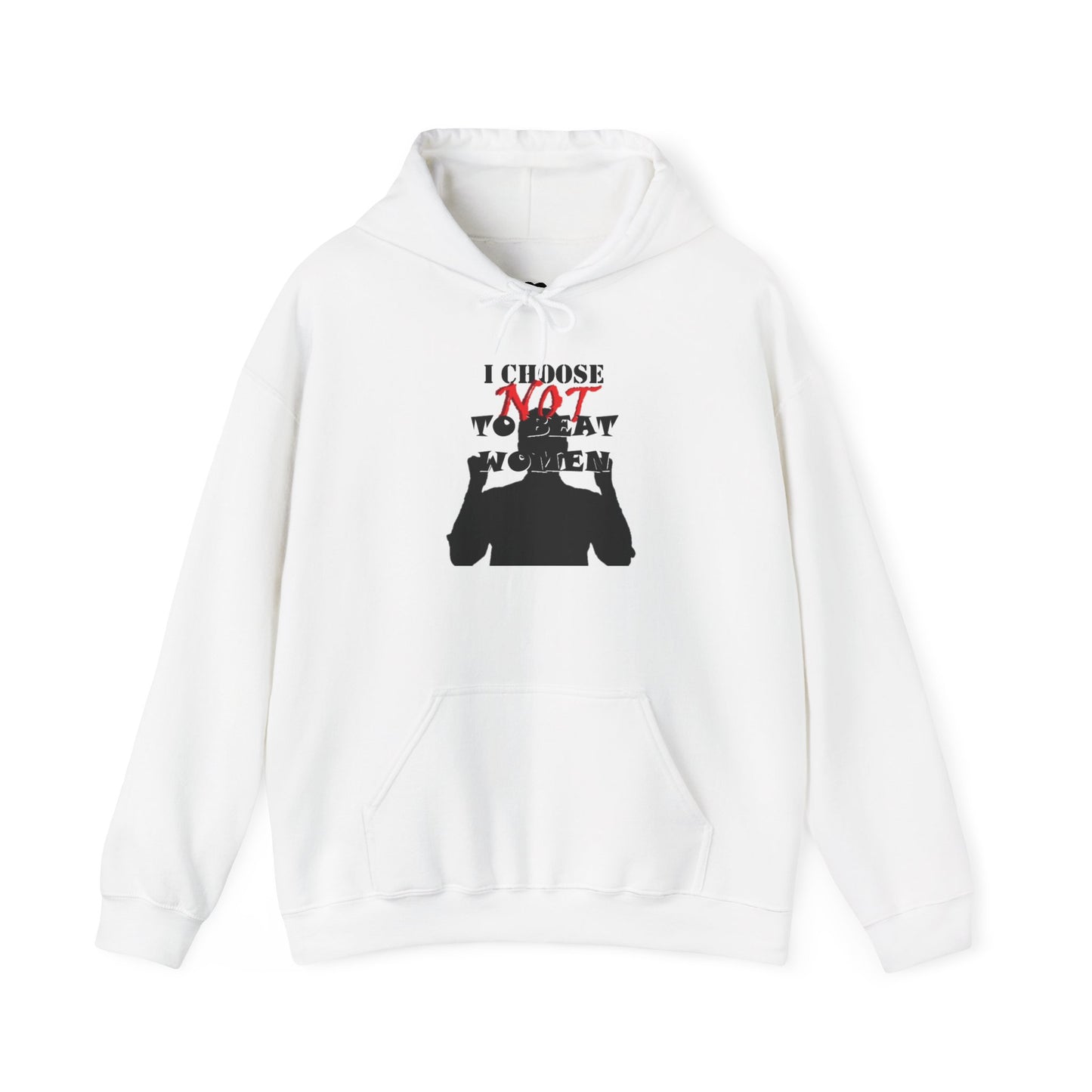 I Choose NOT To Beat Women Heavy Blend™ Hooded Sweatshirt
