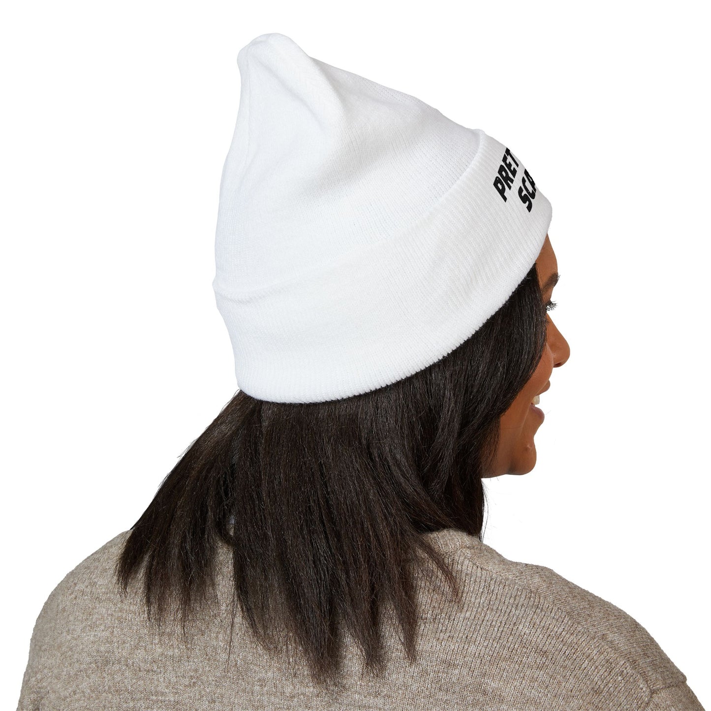 PRETTY GIRLS SCARE ME Cuffed Beanie