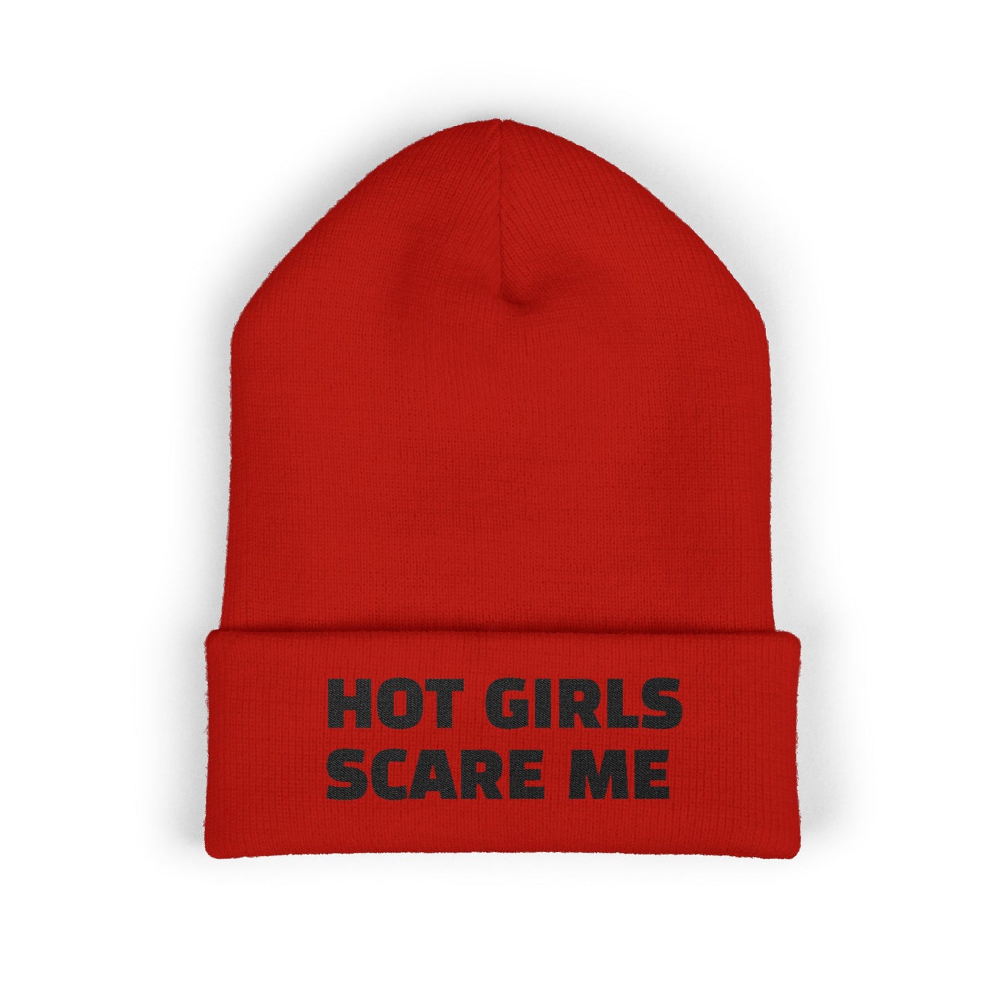 HOT GIRLS SCARE ME Cuffed Beanie