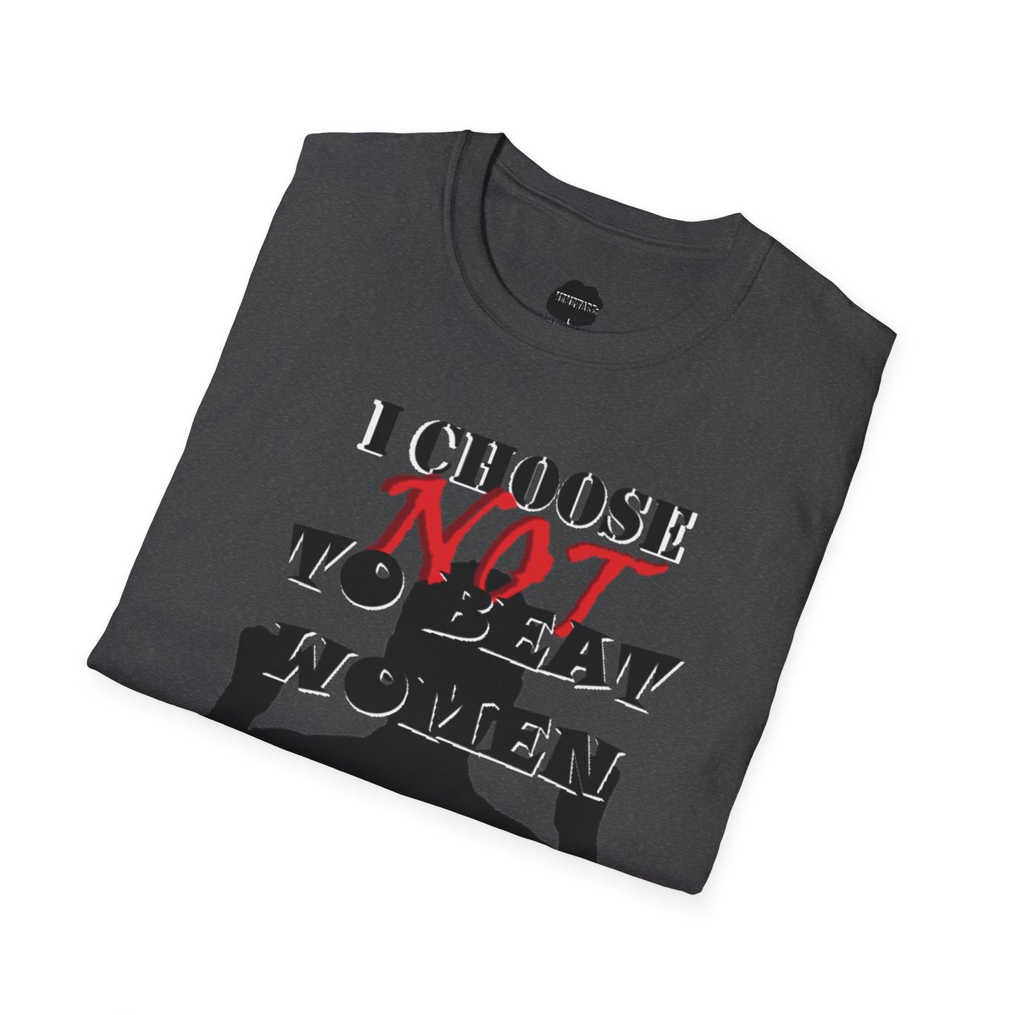 I Do NOT Beat Women Softstyle T-Shirt