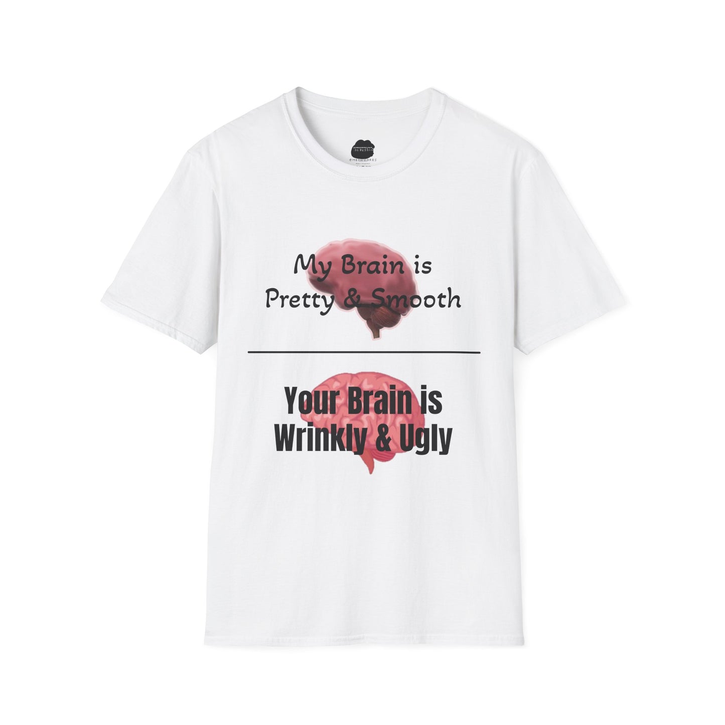 Smooth Brain Softstyle T-Shirt (Single Sided Design)