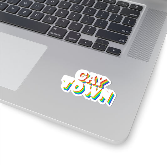GAY TOWN Kiss-Cut Stickers