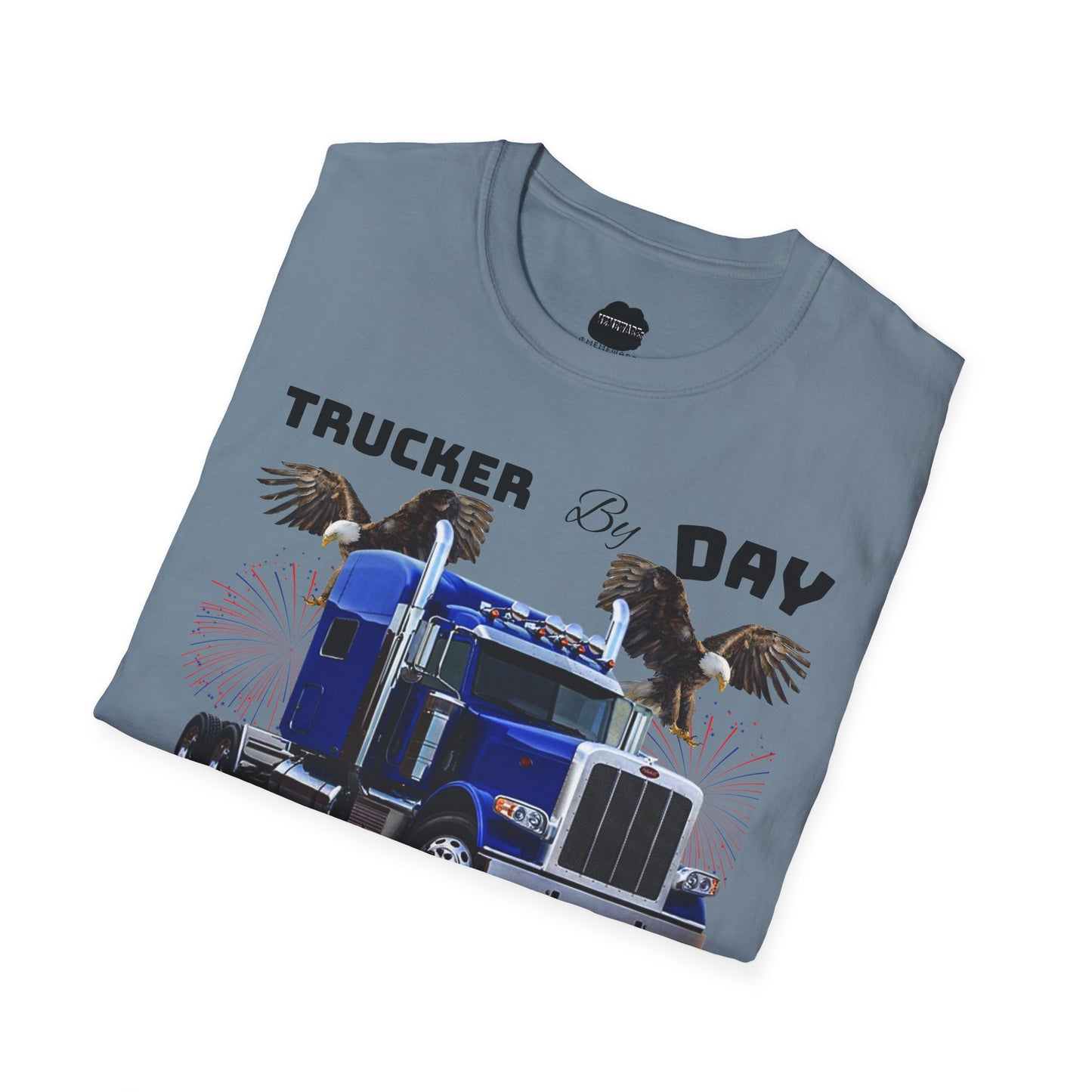 Trucker by Day Tucker by Night Softstyle T-Shirt