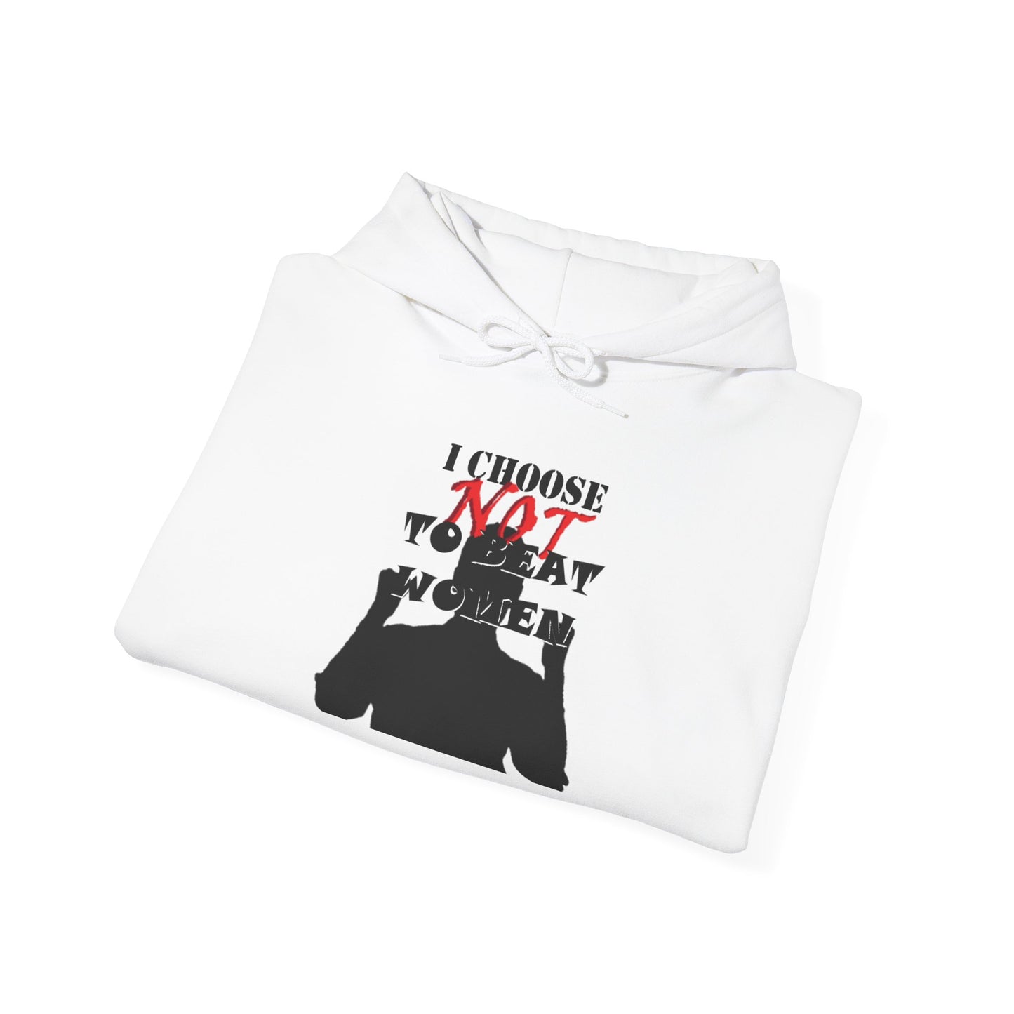 I Choose NOT To Beat Women Heavy Blend™ Hooded Sweatshirt