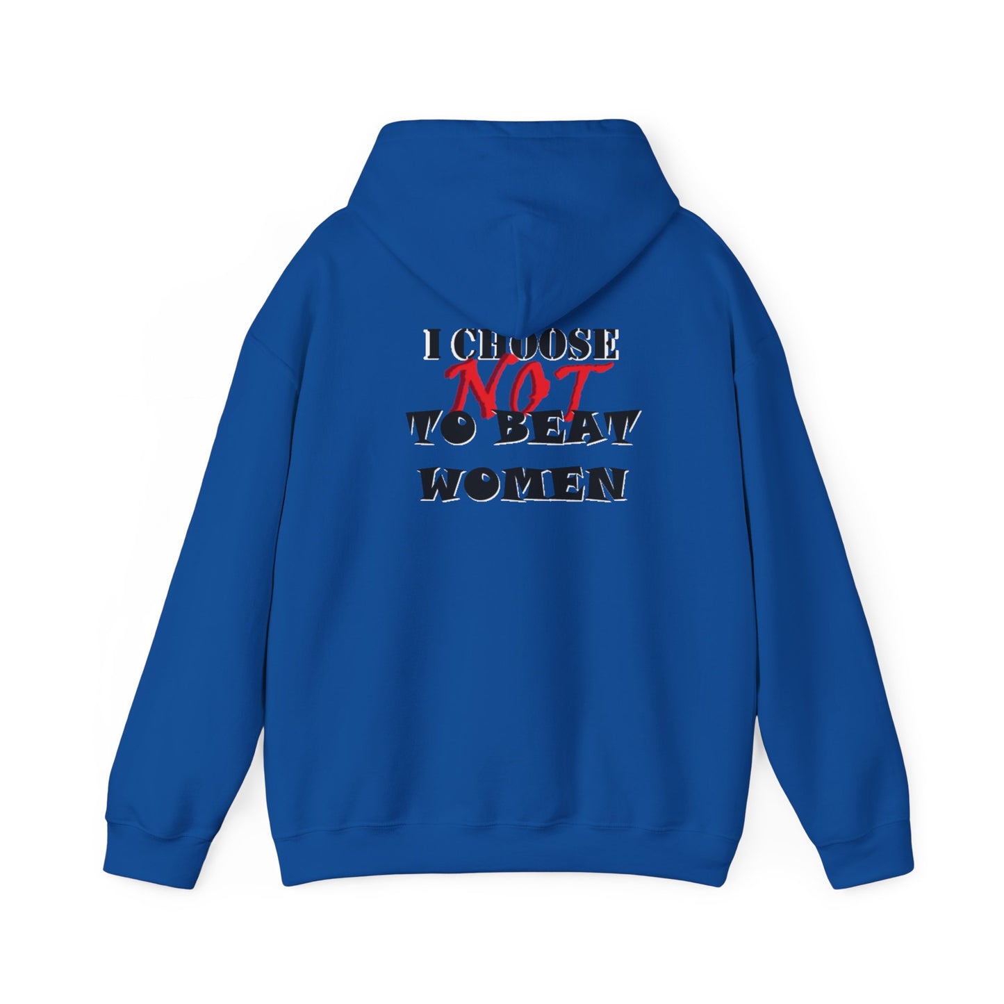 I Choose NOT To Beat Women Heavy Blend™ Hooded Sweatshirt