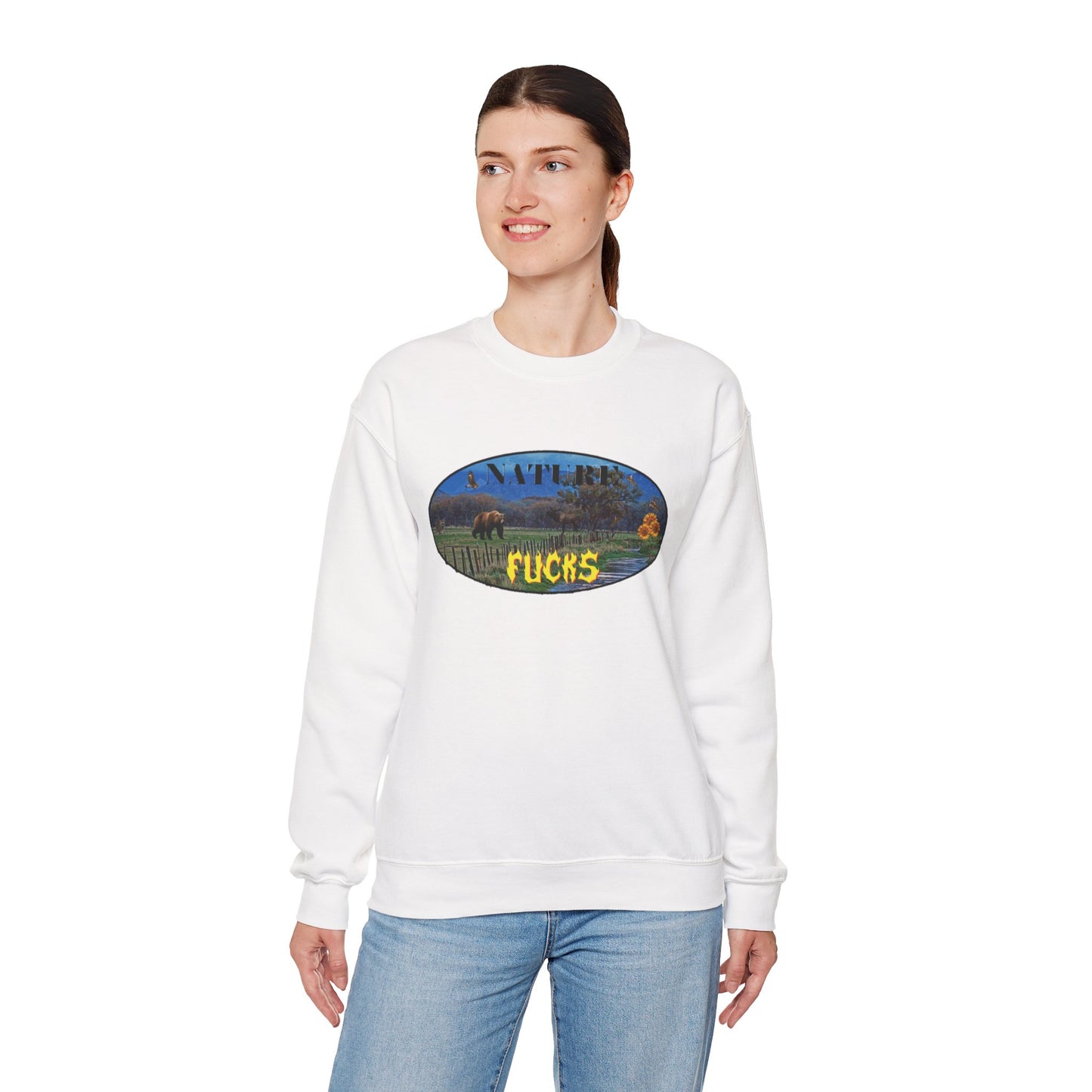 NATURE FUCKS Heavy Blend™ Crewneck Sweatshirt