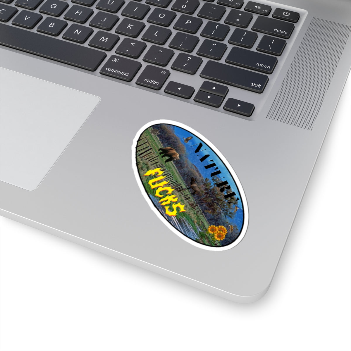 Nature Fucks Kiss-Cut Sticker