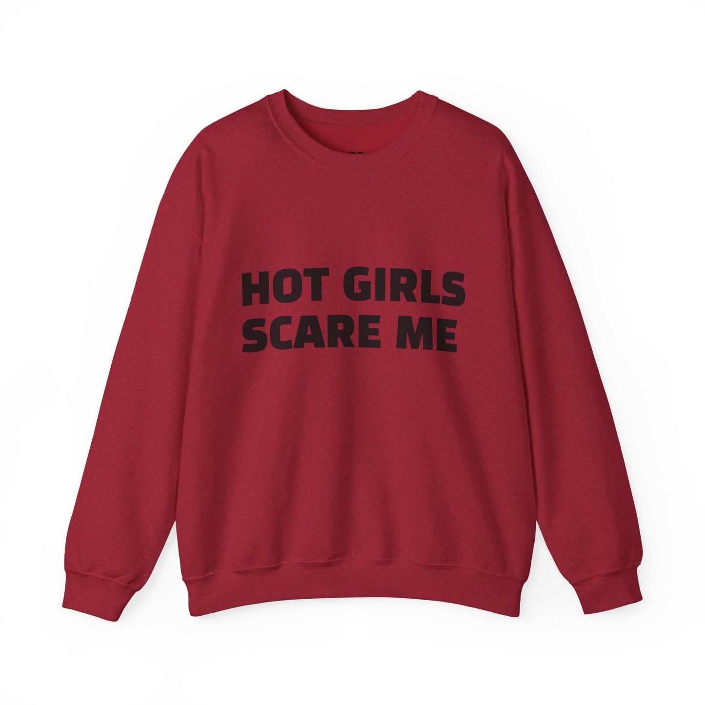 HOT GIRLS SCARE ME Heavy Blend™ Crewneck Sweatshirt