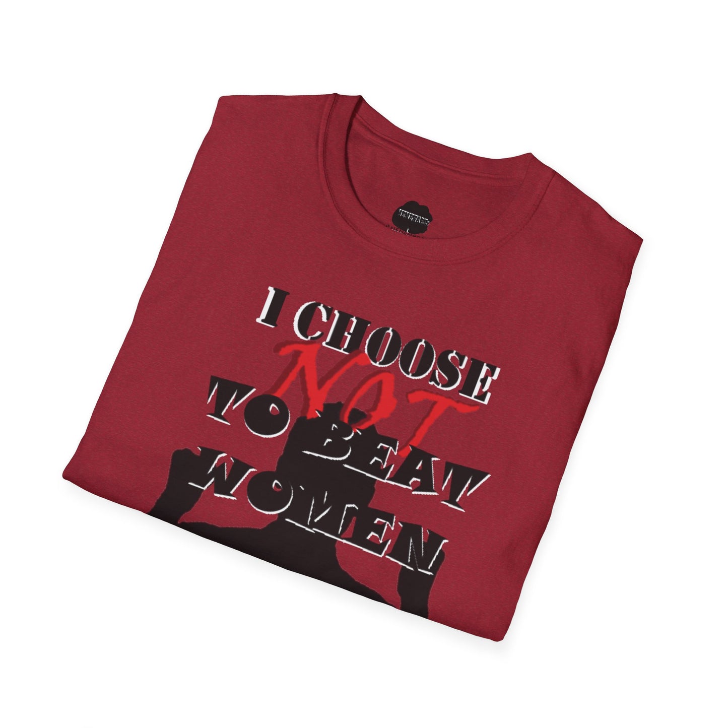 I Do NOT Beat Women Softstyle T-Shirt