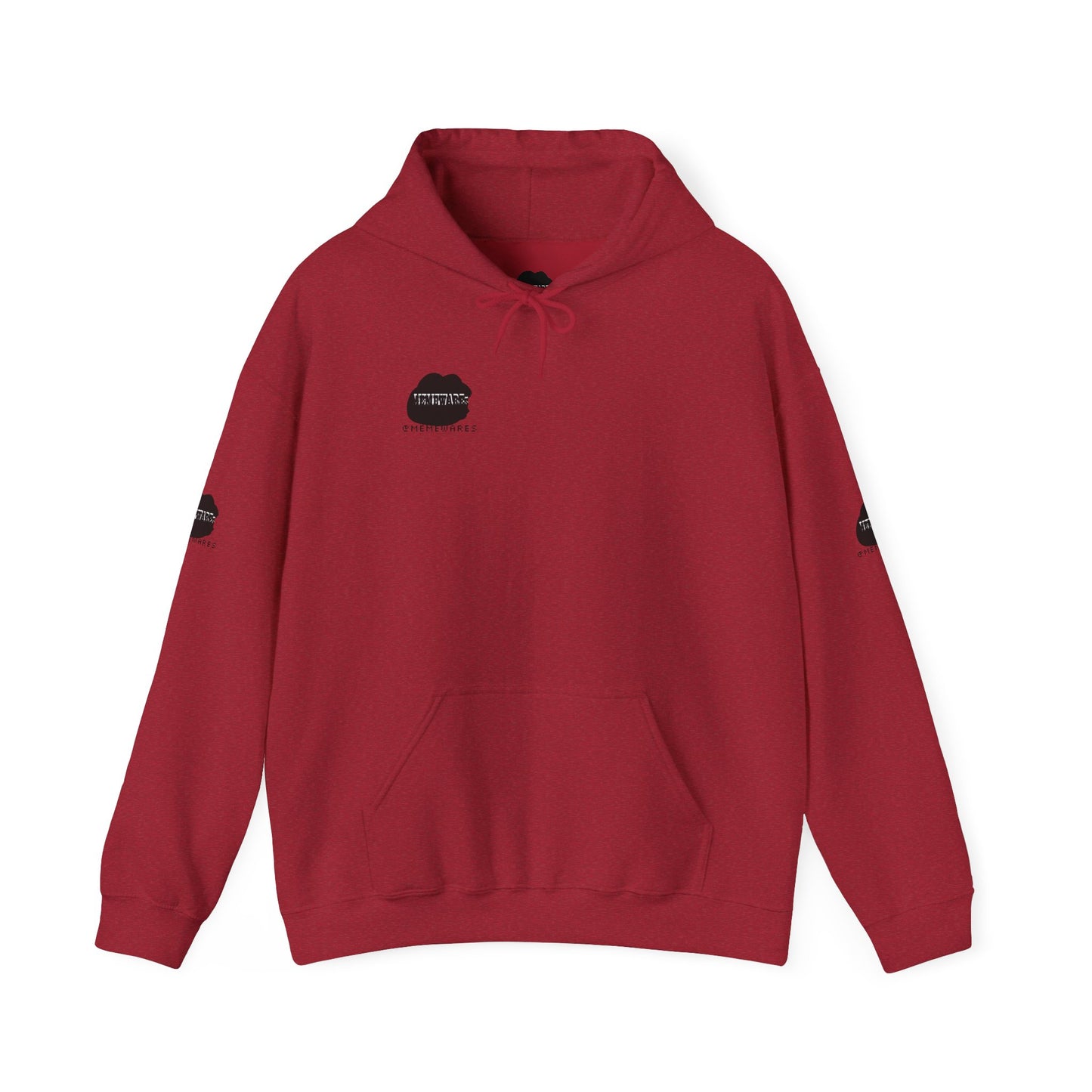MEMEWAREs Heavy Blend™ Hooded Sweatshirt (sleeve design)