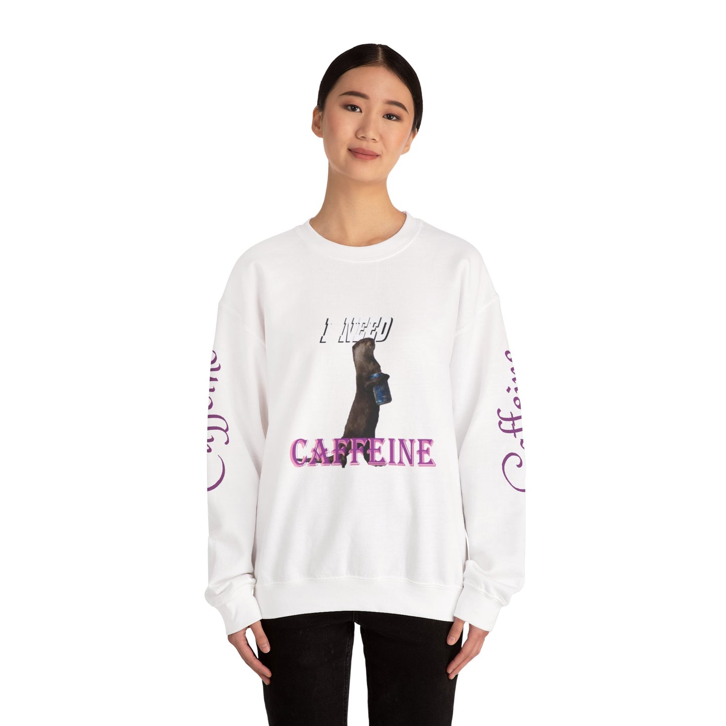 I Need Caffeine Heavy Blend™ Crewneck Sweatshirt