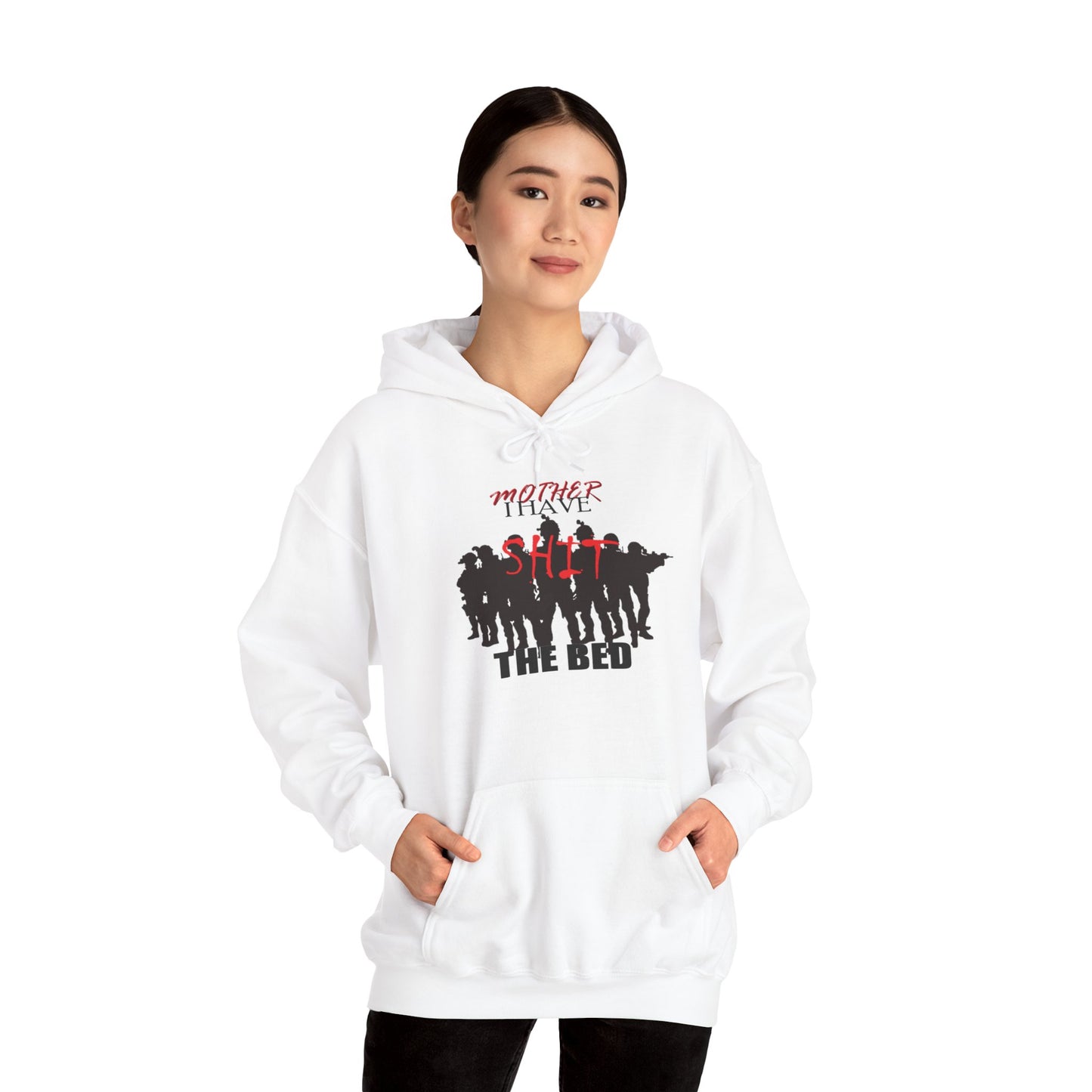 Mother I Have SH!T the Bed Heavy Blend™ Hooded Sweatshirt