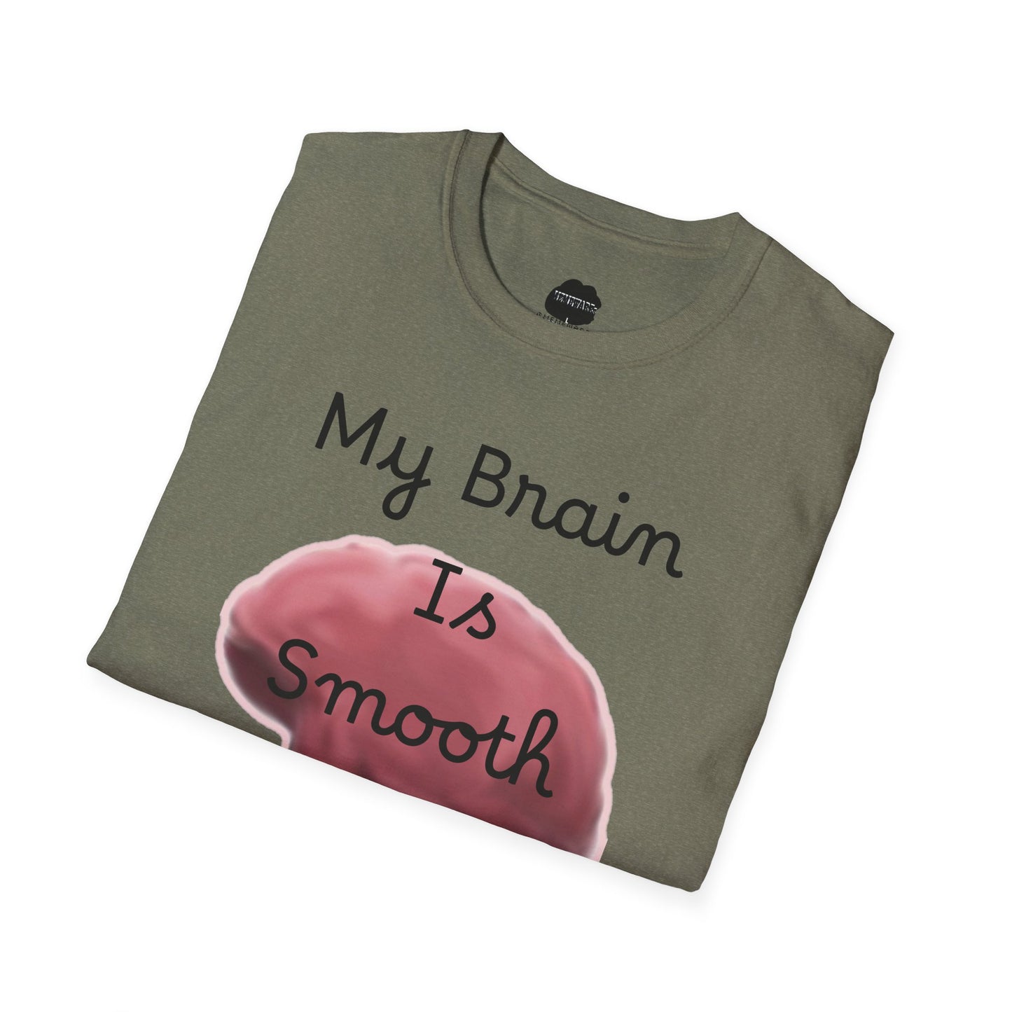Smooth Brain Softstyle T-Shirt (Double Sided Design)