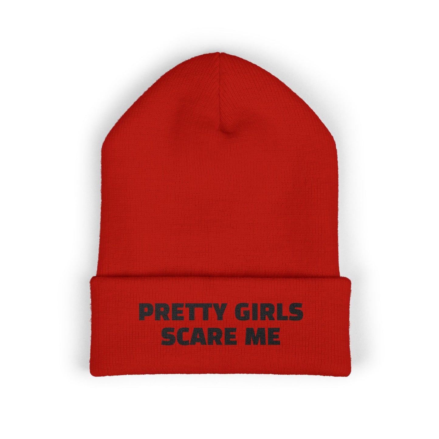 PRETTY GIRLS SCARE ME Cuffed Beanie