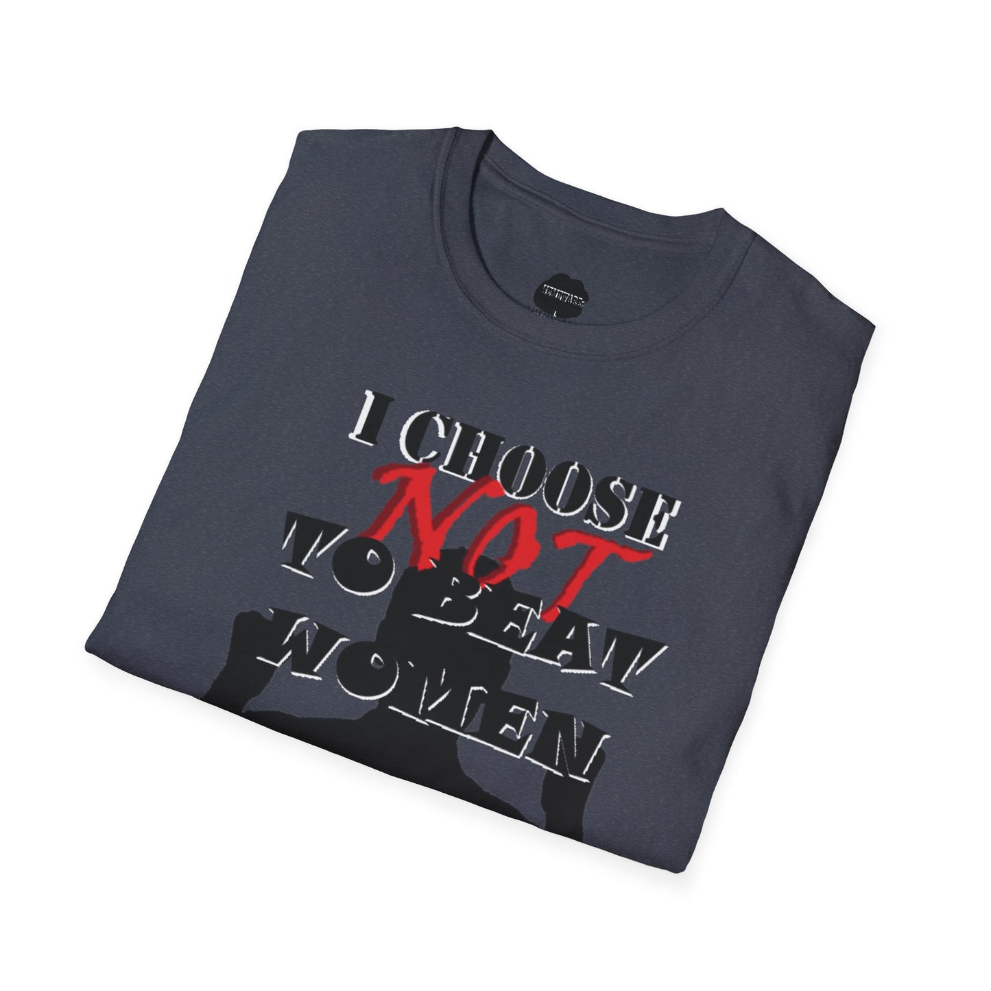 I Do NOT Beat Women Softstyle T-Shirt