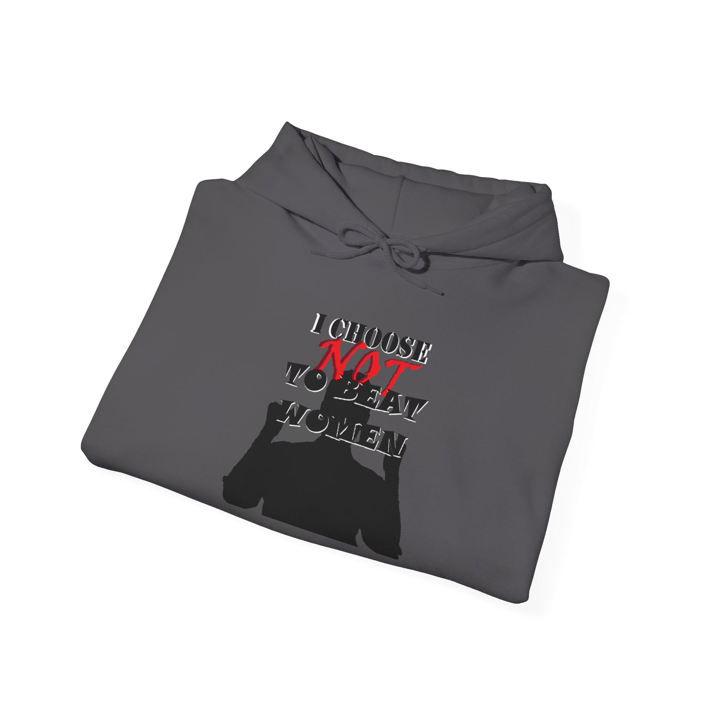 I Choose NOT To Beat Women Heavy Blend™ Hooded Sweatshirt