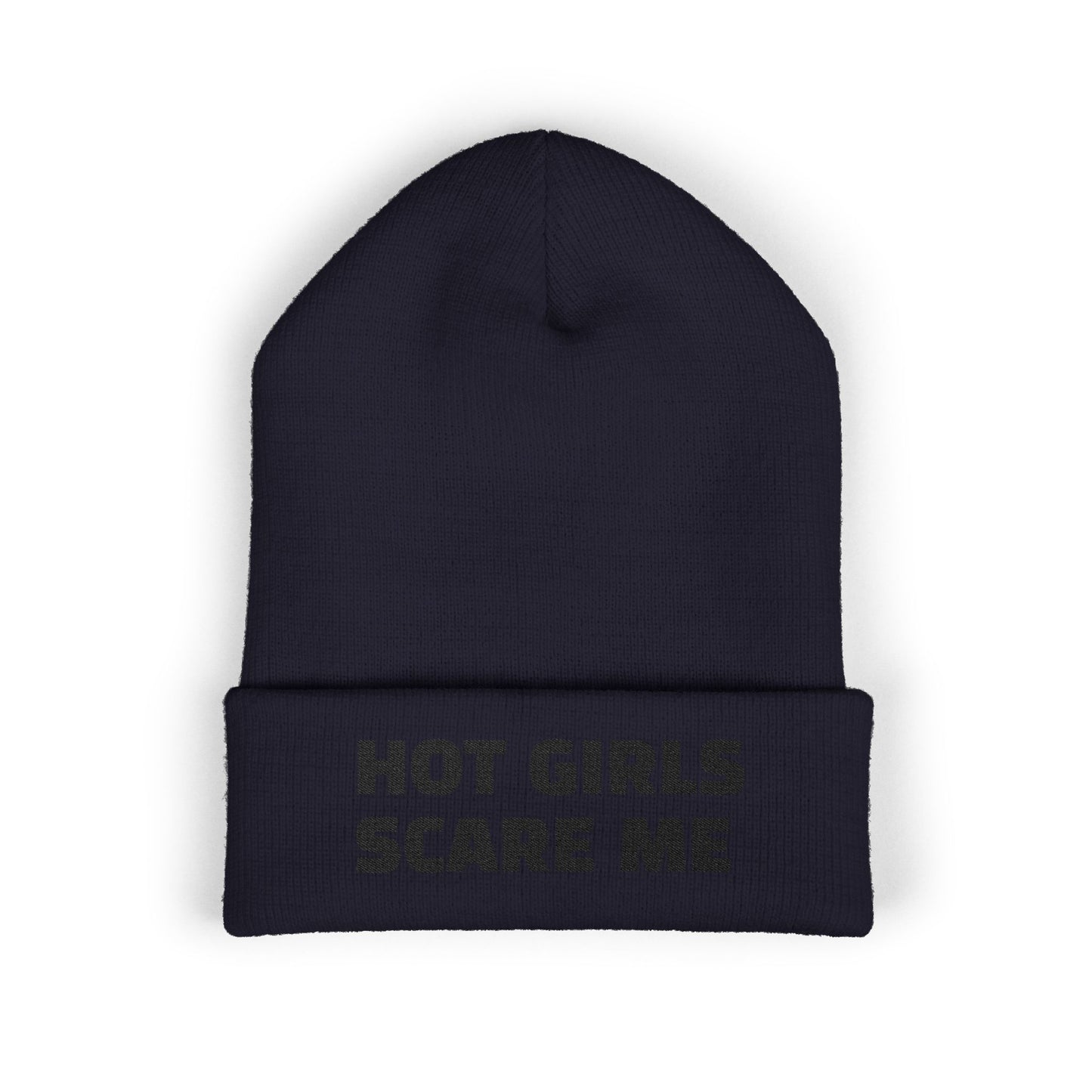 HOT GIRLS SCARE ME Cuffed Beanie