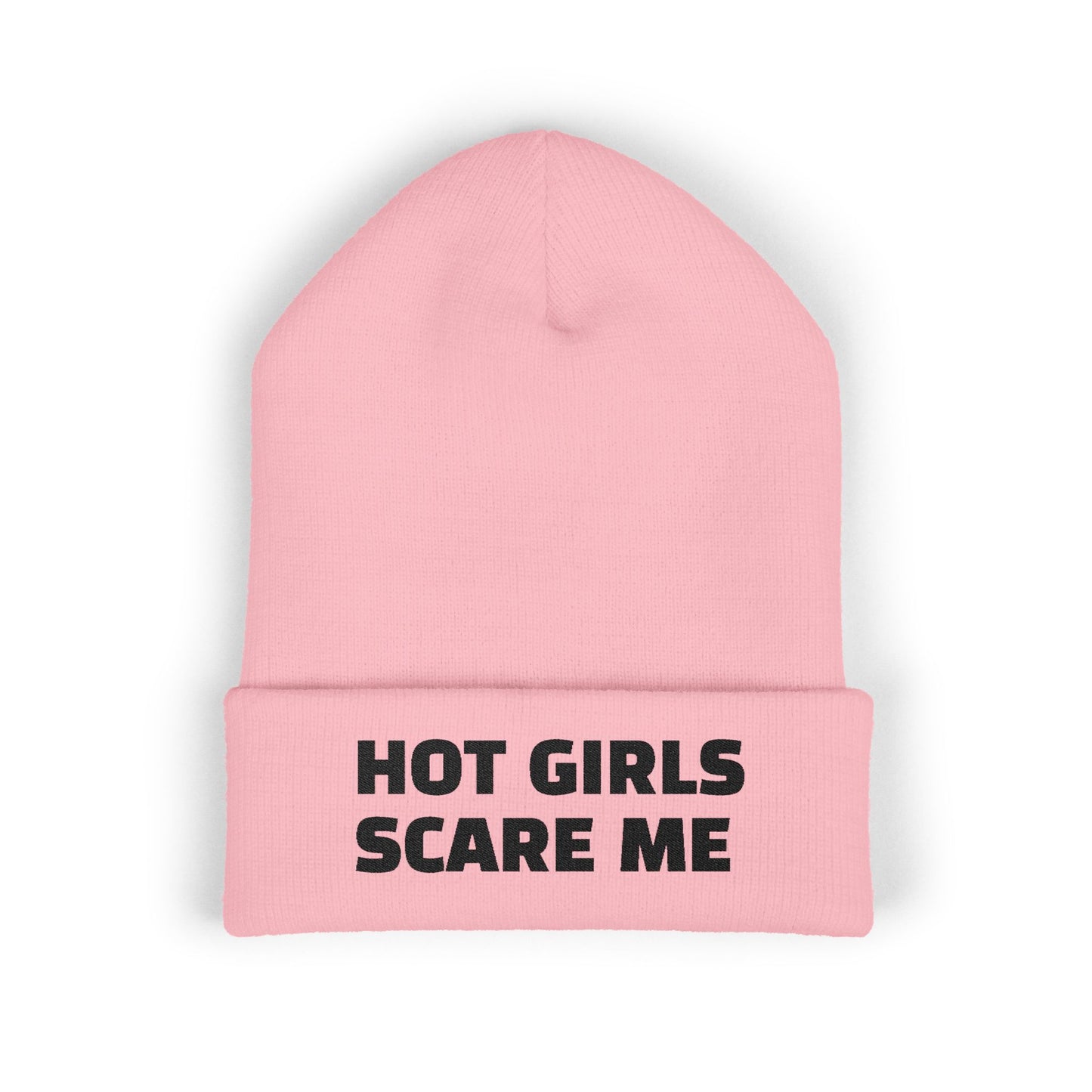 HOT GIRLS SCARE ME Cuffed Beanie