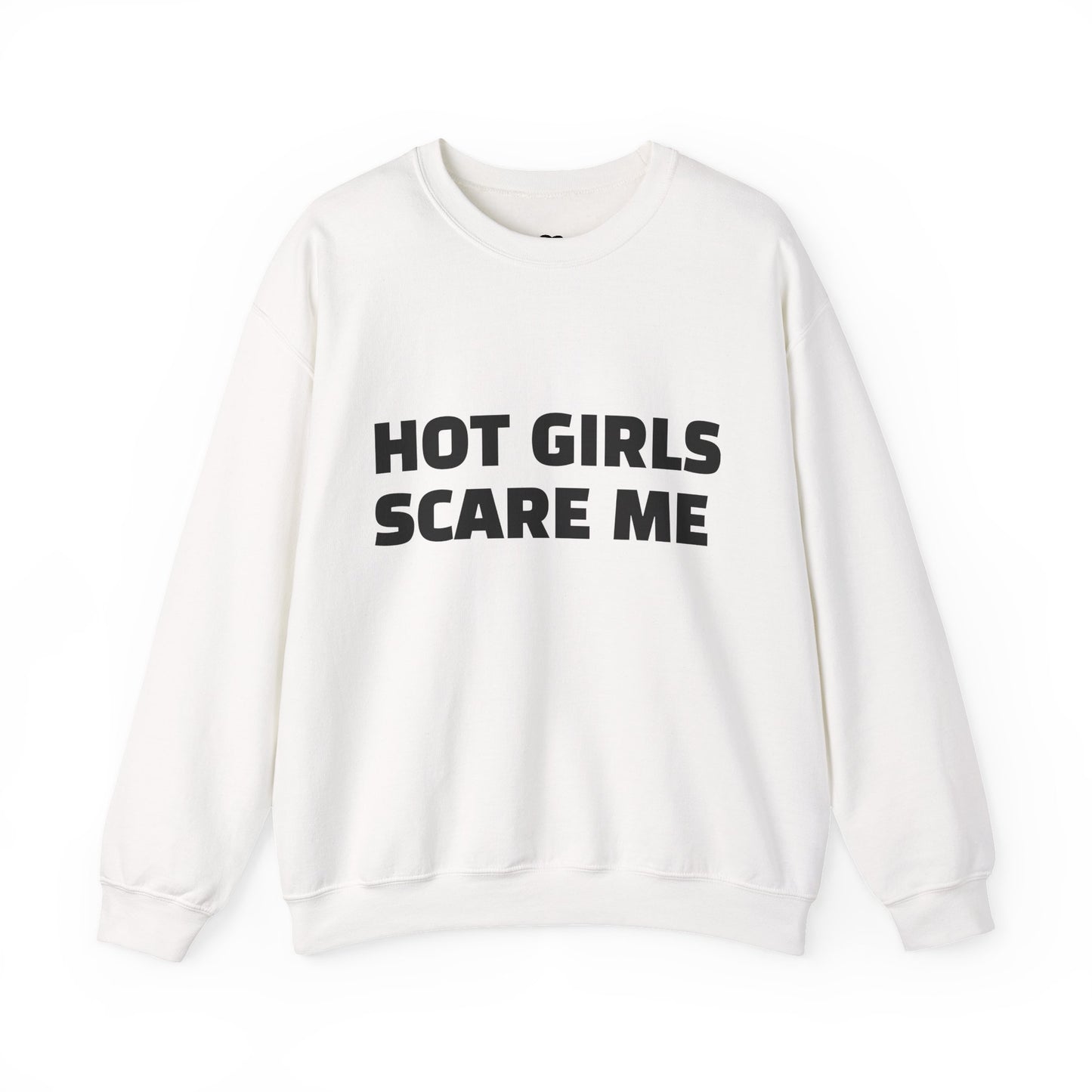 HOT GIRLS SCARE ME Heavy Blend™ Crewneck Sweatshirt