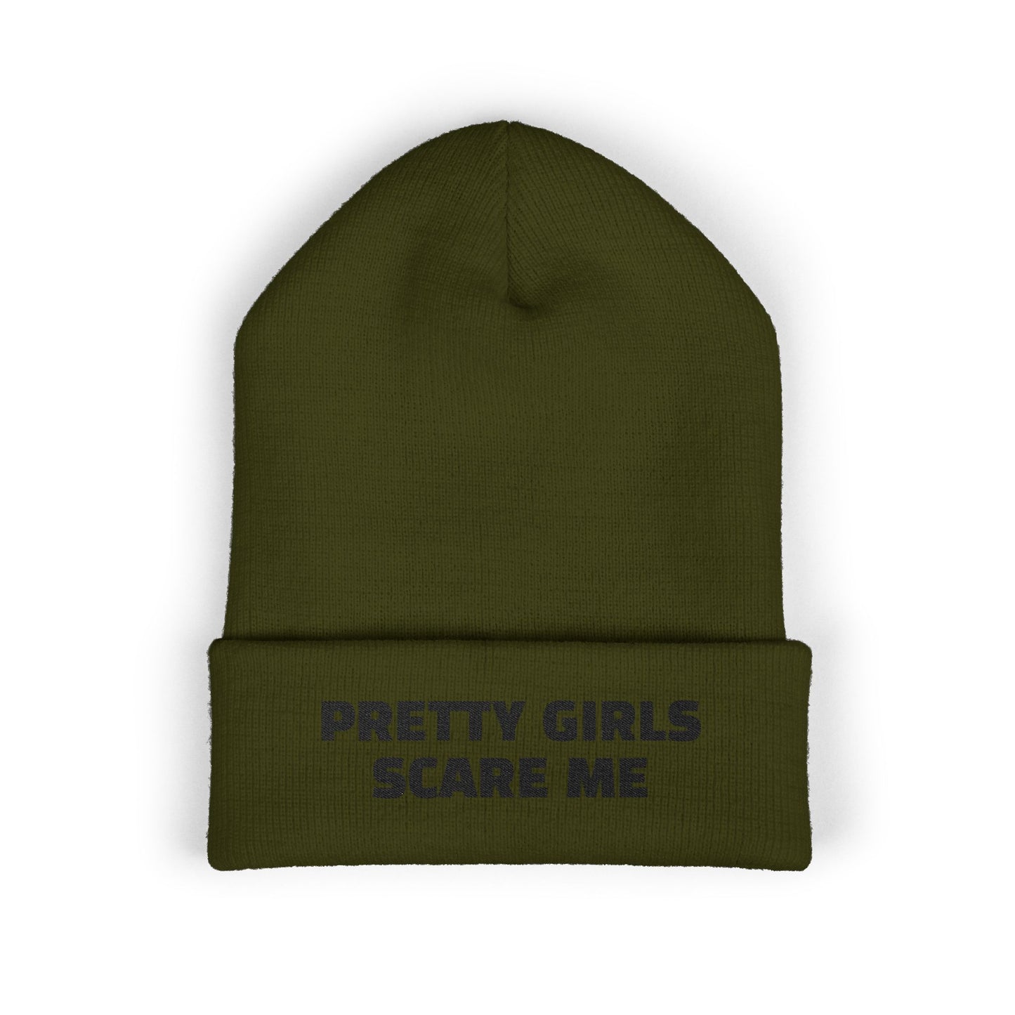 PRETTY GIRLS SCARE ME Cuffed Beanie