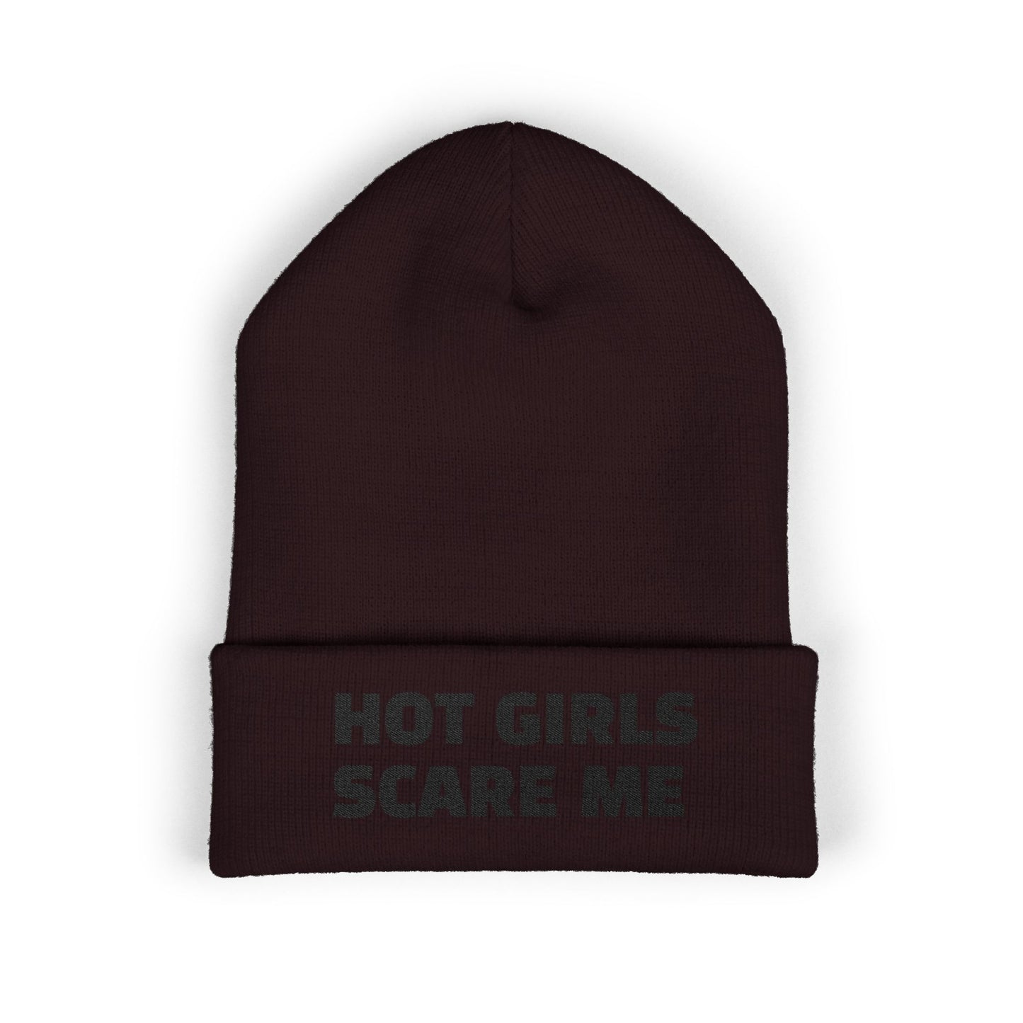 HOT GIRLS SCARE ME Cuffed Beanie