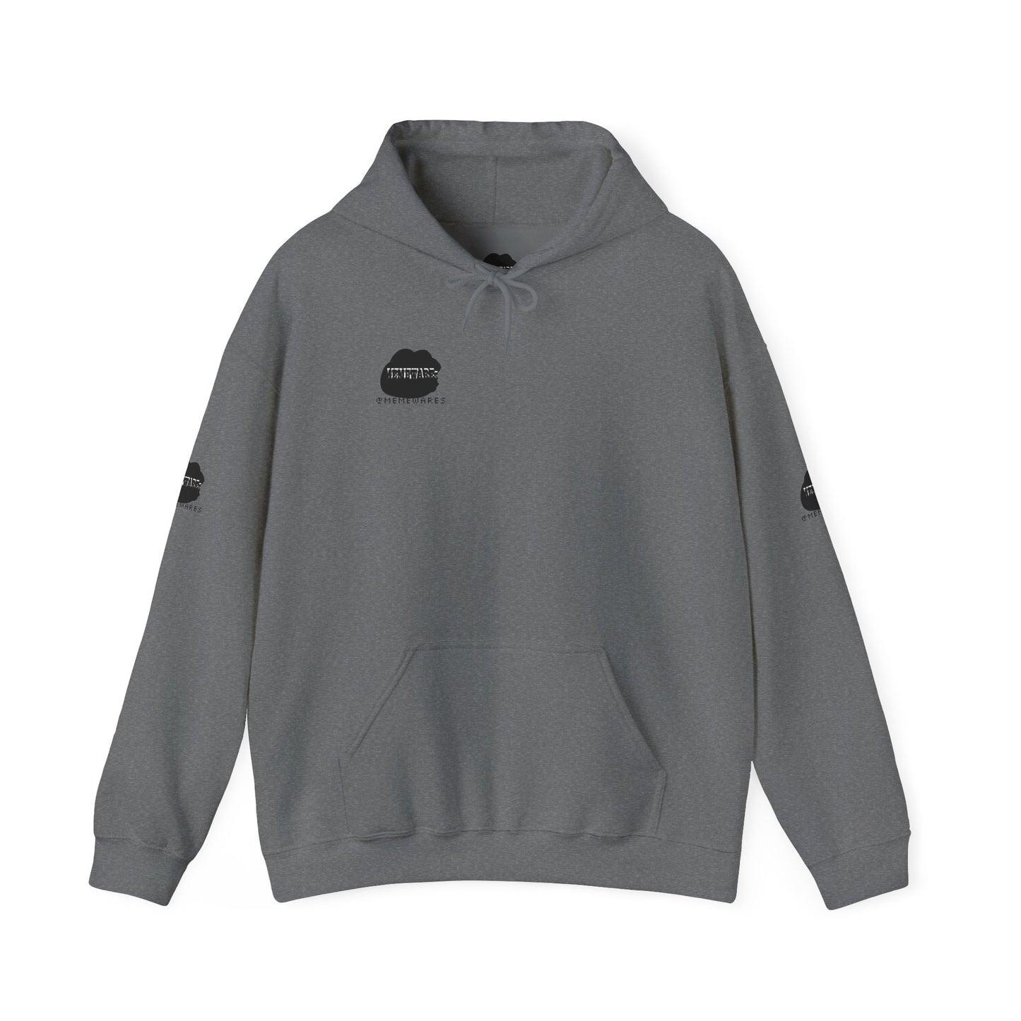 MEMEWAREs Heavy Blend™ Hooded Sweatshirt (sleeve design)