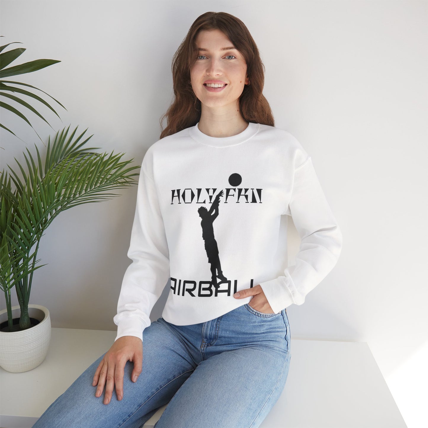 Holy FKN Airball Heavy Blend™ Crewneck Sweatshirt