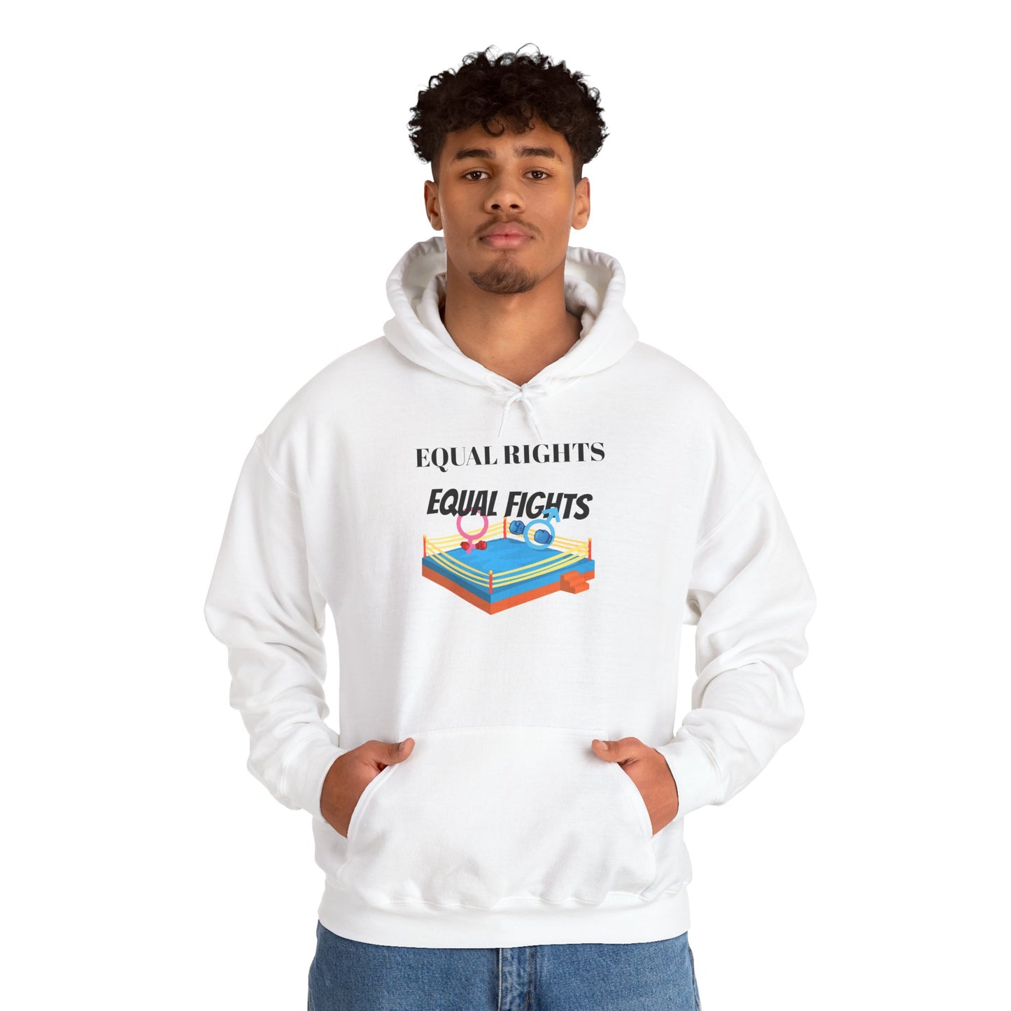 Equal Rights, Equal Fights Heavy Blend™ Hooded Sweatshirt