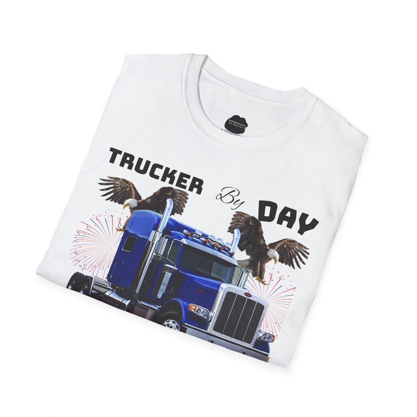 Trucker by Day Tucker by Night Softstyle T-Shirt